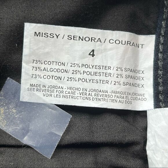 Nine West Bermuda shorts dark blue stretchy Missy Size 4 - Picture 4 of 8